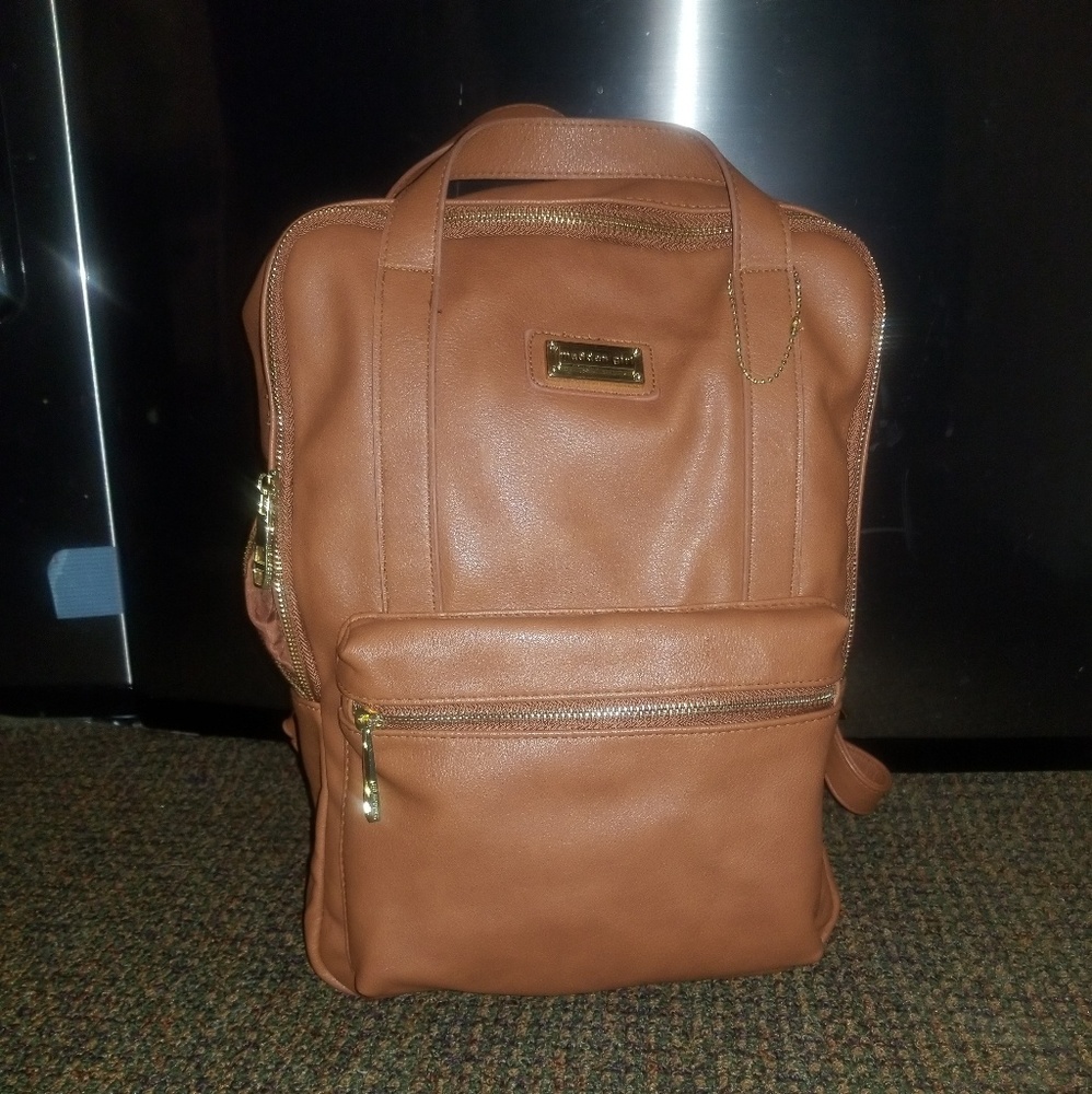 Leather backpack